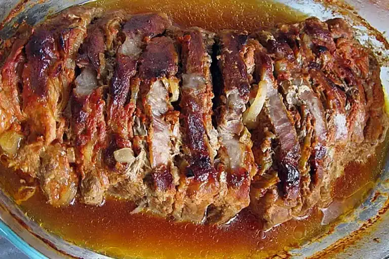 Räuberbraten Rezept, schmort im Ofen einfach vor sich hin