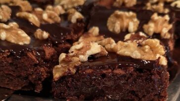 American Double Choc Brownies Rezept - Richtig feuchte und klebrige Brownies