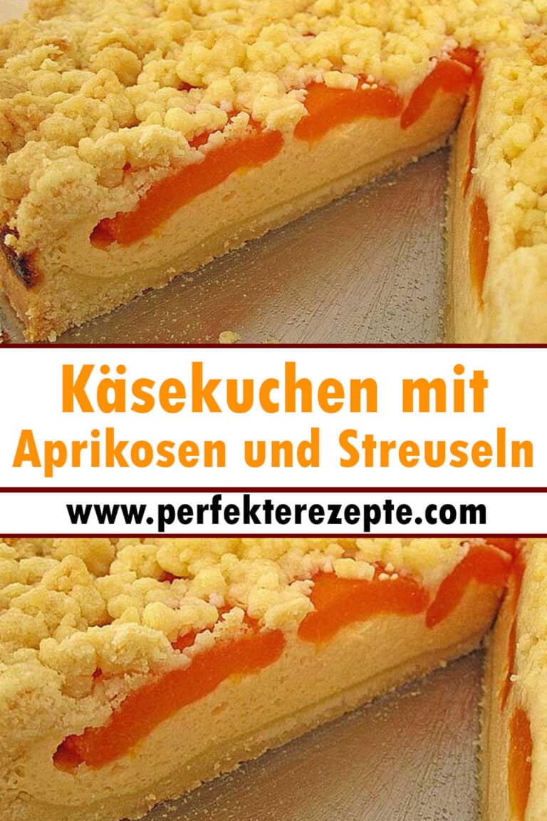 Super lecker Käsekuchen mit Aprikosen und Streuseln Rezept - Schnelle ...