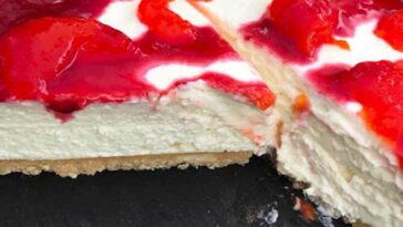 Ohne Backen Philadelphia Torte Mit Maracuja Gelee und Himbeersosse Rezept