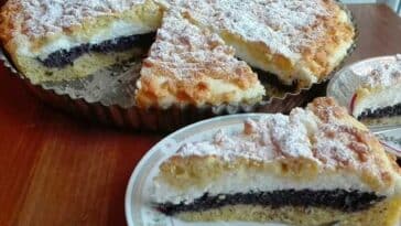 Geriebener Mohnkuchen mit Quark Rezept