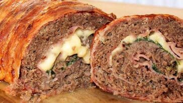 Hackfleisch Bacon Käse Rolle Rezept