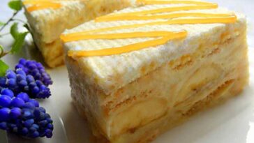 Bananenkuchen: Blechkuchen ohne Backen Rezept