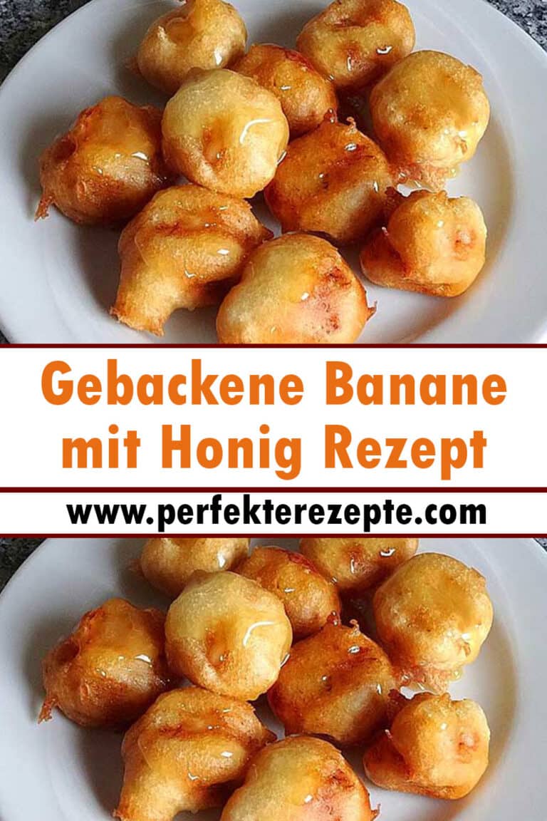 Gebackene Banane mit Honig Rezept - Schnelle und Einfache Rezepte