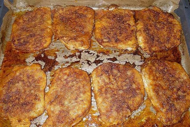 Panierte Schnitzel aus dem Backofen Rezept - Schnelle und Einfache Rezepte