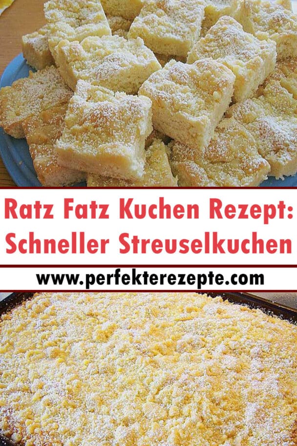 Ratz Fatz Kuchen Rezept: Schneller Streuselkuchen - Schnelle und ...