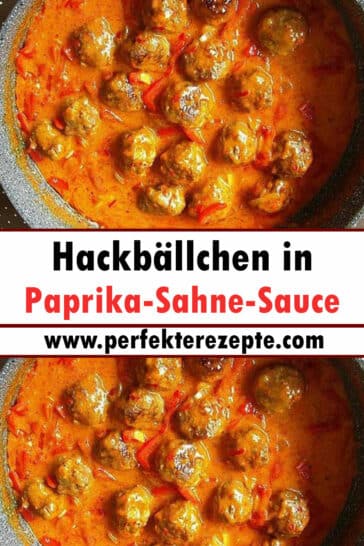 Hackbällchen in Paprika-Sahne-Sauce Rezept - Schnelle und Einfache Rezepte