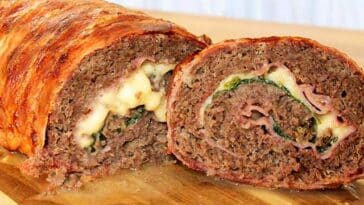 Hackfleisch-Bacon-Käse-Rolle Rezept