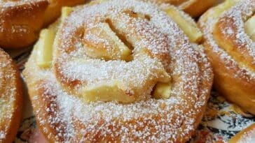 Apfelschnecken mit Zimtzucker Rezept wie aus der Bäckerei