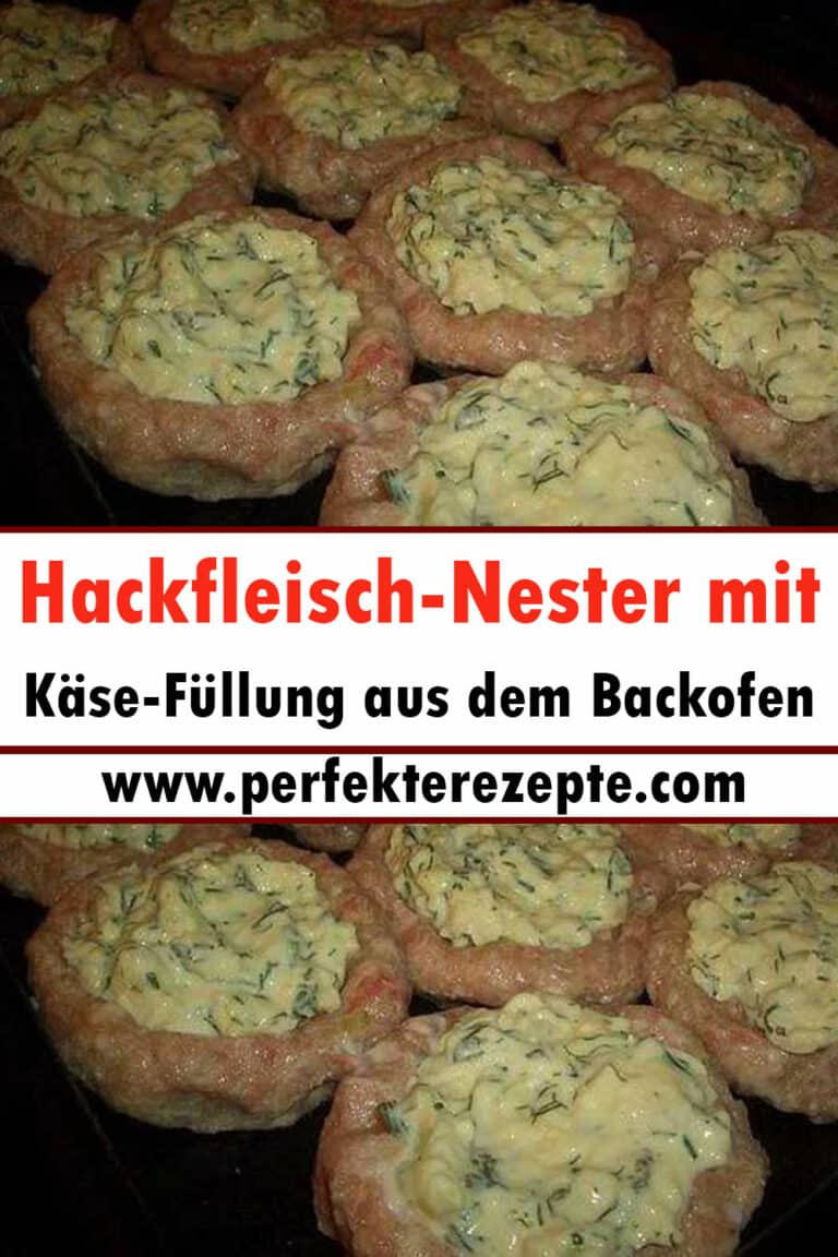 Hackfleisch-Nester mit Käse-Füllung aus dem Backofen Rezept - Schnelle ...