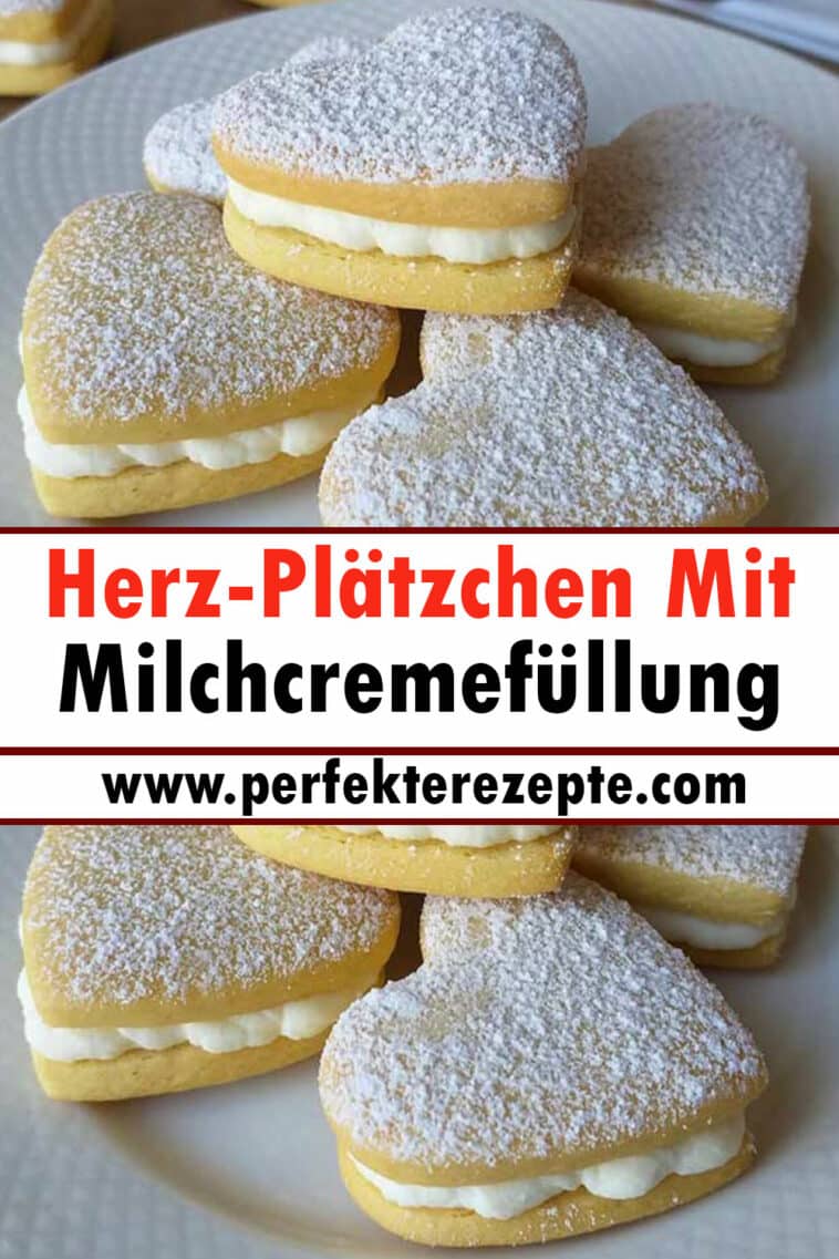 Herz-Plätzchen Mit Milchcremefüllung Rezept - Schnelle Und Einfache Rezepte