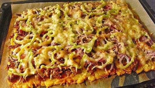 Kartoffelpizza mit Hackfleisch Rezept, ohne Hefeteig! - Schnelle und ...