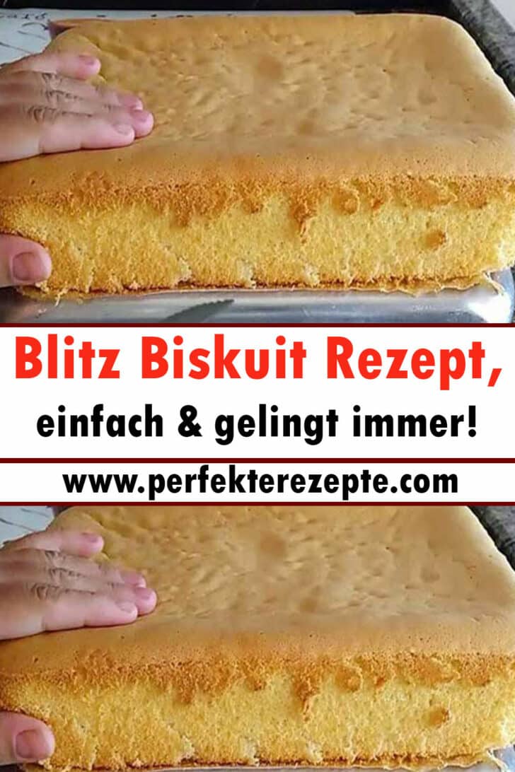 Blitz Biskuit Rezept, einfach &amp; gelingt immer! - Schnelle und Einfache ...