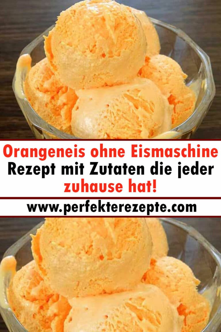 Orangeneis ohne Eismaschine Rezept mit Zutaten die jeder zuhause hat ...