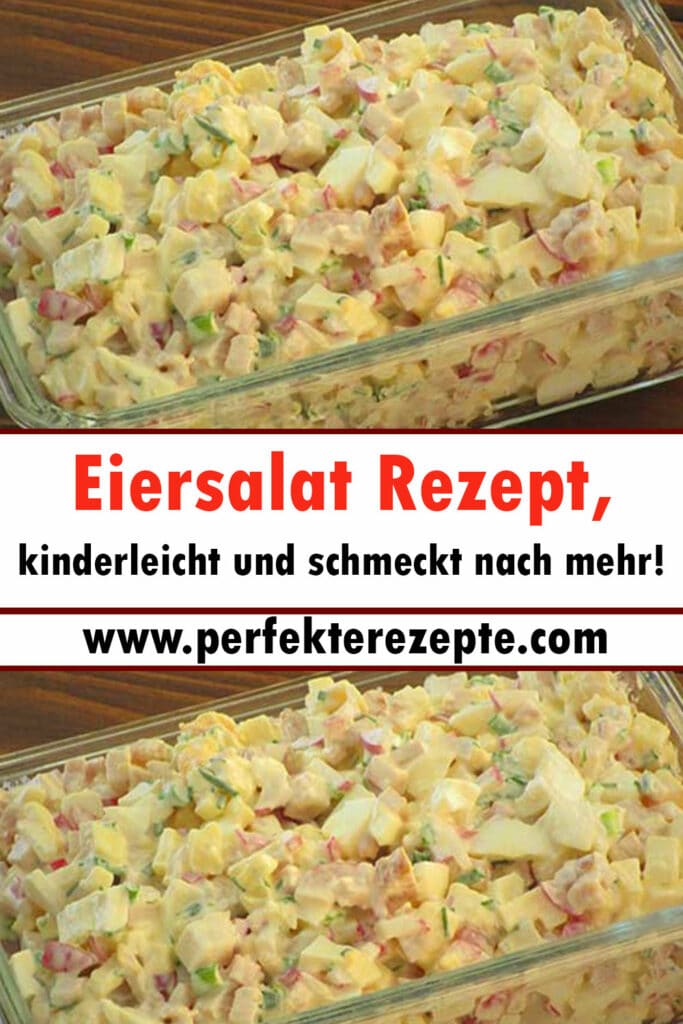 Eiersalat Rezept, kinderleicht und schmeckt nach mehr! - Schnelle und ...