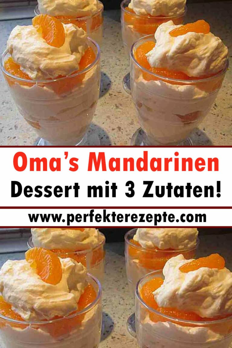 Oma’s Mandarinen Dessert Rezept mit 3 Zutaten! - Schnelle und Einfache ...