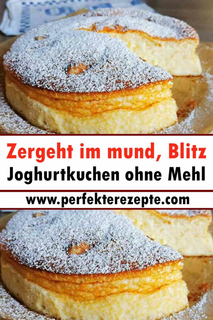 Zergeht im mund, Blitz Joghurtkuchen ohne Mehl Rezept! - Schnelle und ...