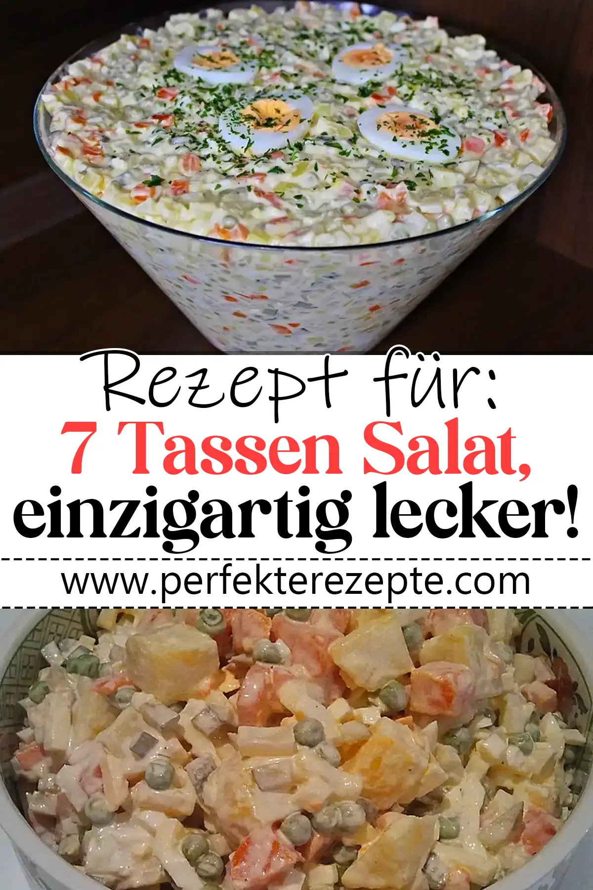 7 Tassen Salat Rezept, einzigartig lecker!