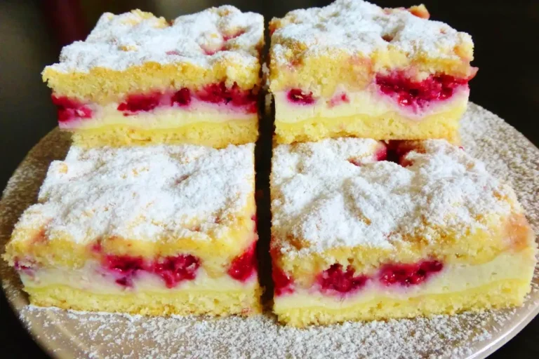 Raspelkuchen Mit Himbeeren Und Pudding Rezept, Ein Traum!