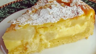 Birnenkuchen Mit Vanilleguss Rezept