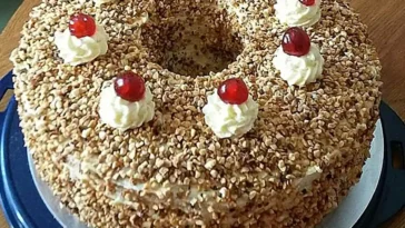 Frankfurter Kranz aus Biskuit oder Rührteig Rezept