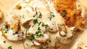 Hähnchenfilets in Champignonrahm Rezept