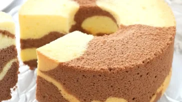 Marmorierter Biskuitkuchen Rezept