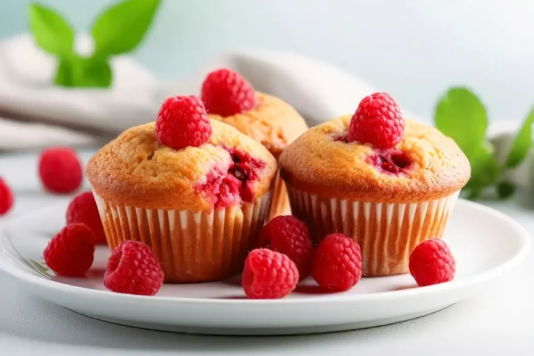 Frischkäse-Muffins mit Himbeeren Rezept