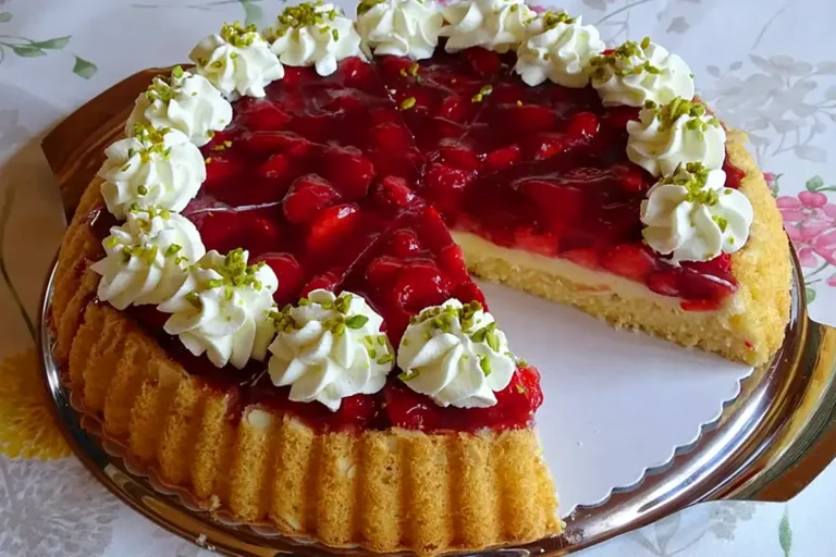 Erdbeerkuchen mit Vanillepudding Rezept