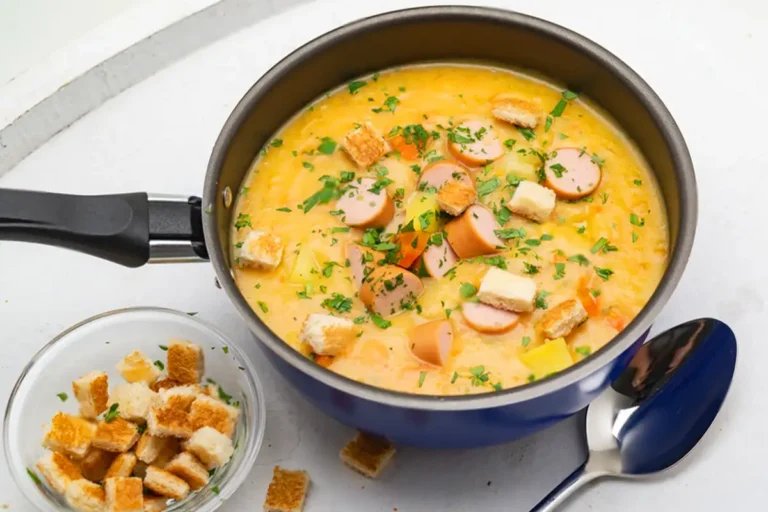 Kartoffelsuppe mit Würstchen Rezept