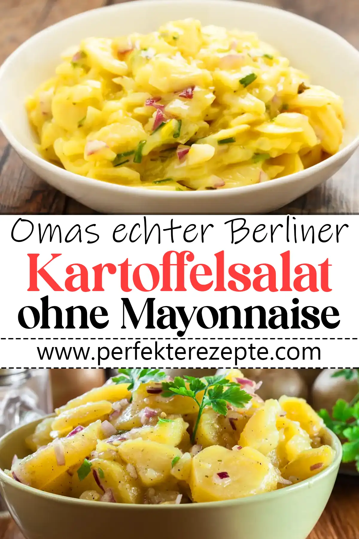 Omas echter Berliner Kartoffelsalat ohne Mayonnaise Rezept