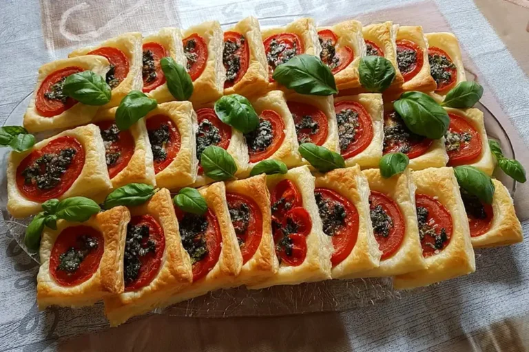 Blätterteig-Tomaten-Quadrate Rezept