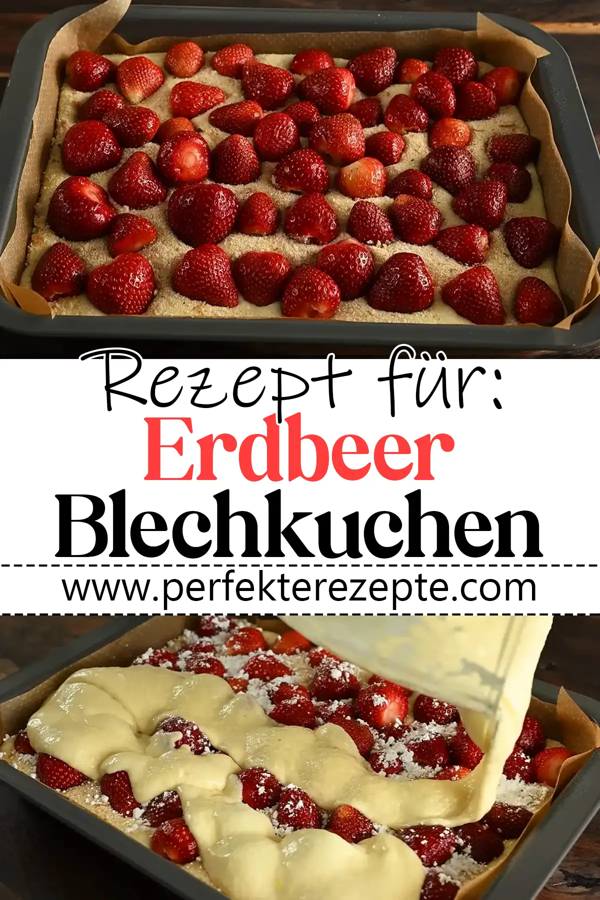 Erdbeer Blechkuchen Rezept