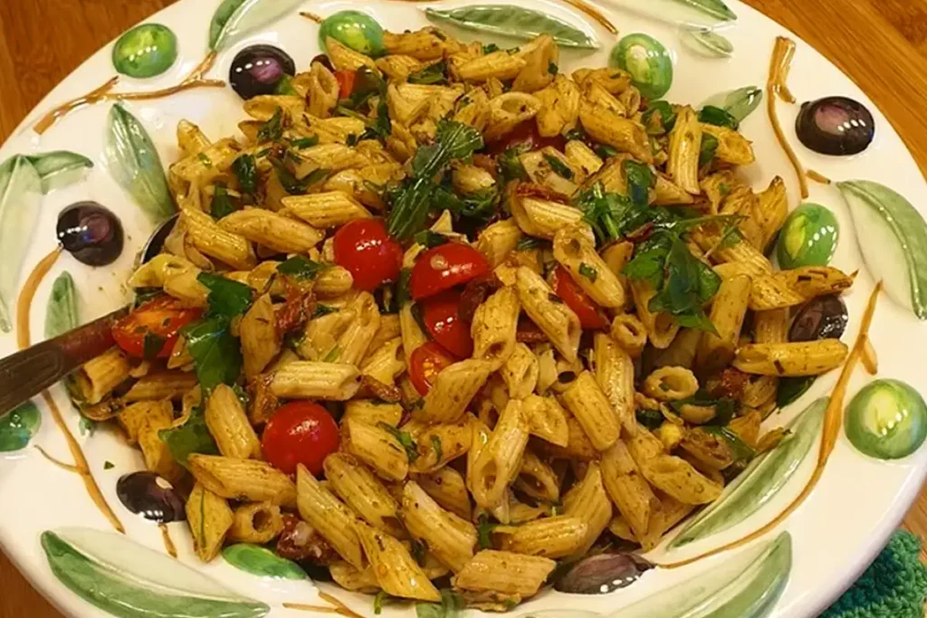 Italienischer Nudelsalat mit Pesto Rezept