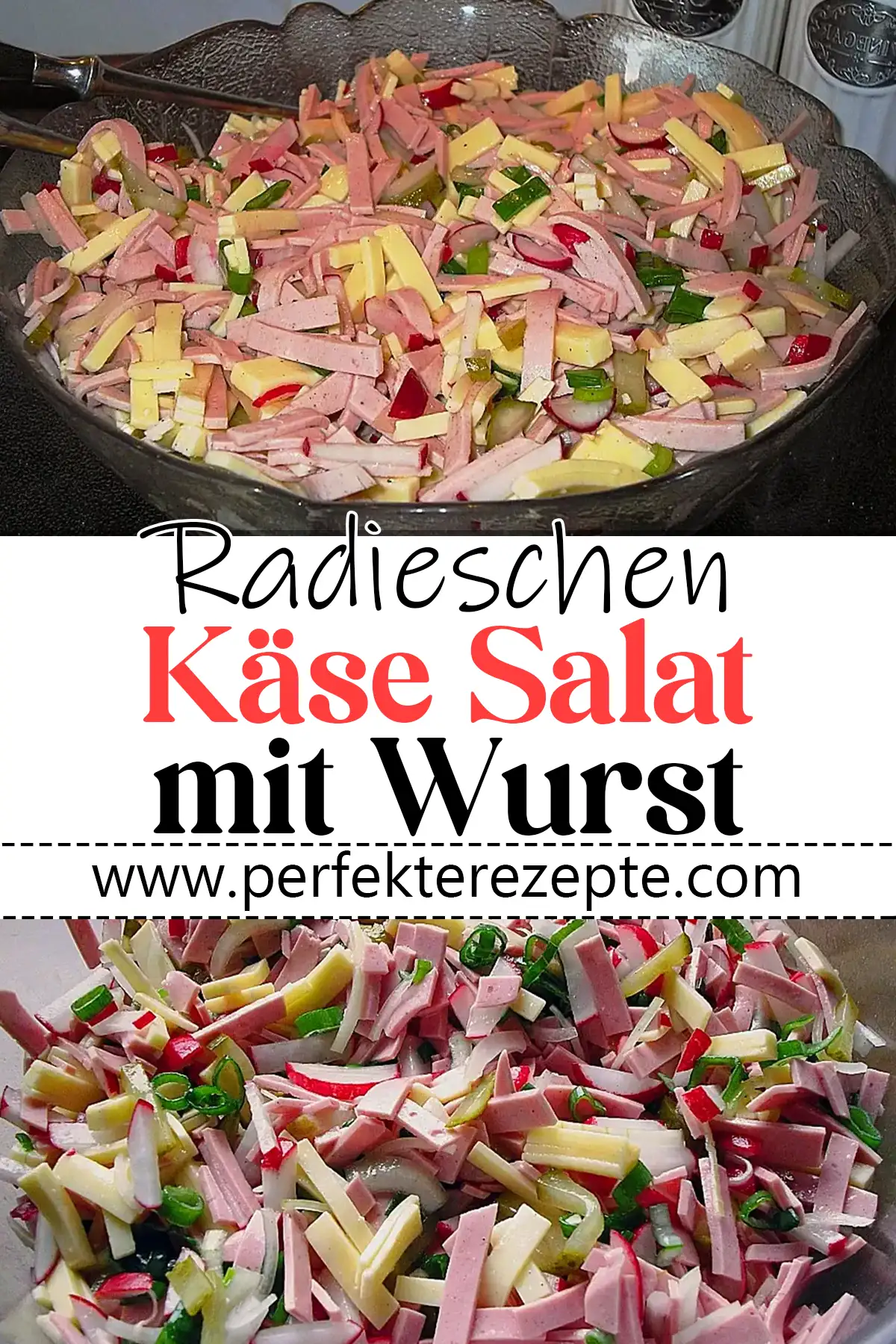 Radieschen-Käse-Salat mit Wurst Rezept